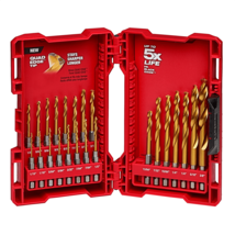 Milwaukee Tool SHOCKWAVE Impact Duty RED HELIX Titanium Drill Bit Set &amp;h... - $106.99