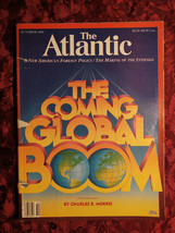 ATLANTIC Magazine October 1989 Charles R Morris David Owen Stanley Hoffmann - £9.06 GBP