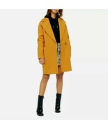 TOPSHOP Size-10 Women&#39;s  Carly Coat Oversized Pockets Collar Mustard $125 - $1,012.64 MXN