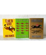 Dick Francis Mysteries 3 First Edition Hardcover Books Horse Racing Novels - £22.68 GBP