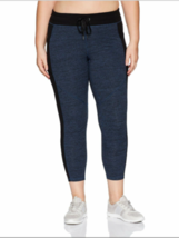 NWT Calvin Klein Womens Plus Size Colorblock Drawstring Leggings 2X Navy - £26.85 GBP