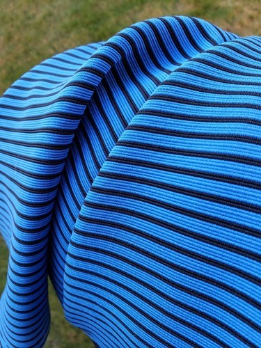 BCBGeneration Skater Dress Womens XS Sleeveless Blue Sapphire Stripe Fit & Flare Item image 10