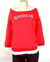 Nike Red Goddess of Victory Boat Neck 3/4 Sleeve Shirt Women&#39;s  Medium M... - $39.59