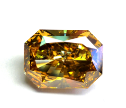 Huge Rare Diamond - 25.13ct Natural Loose Fancy Brown Yellow GIA Radiant Diamond - £207,531.70 GBP