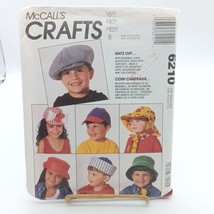 Vintage McCalls Crafts 6210 Childrens Hat Pattern 1993 - $8.80