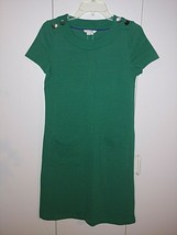 Boden Ladies Green Ss Knit DRESS-8L-COTTON/POLY/ELASTANE-NWOT-CUTE-COMFY - £19.18 GBP
