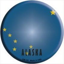 Alaska State Flag Novelty Circle Coaster Set of 4 - £15.68 GBP