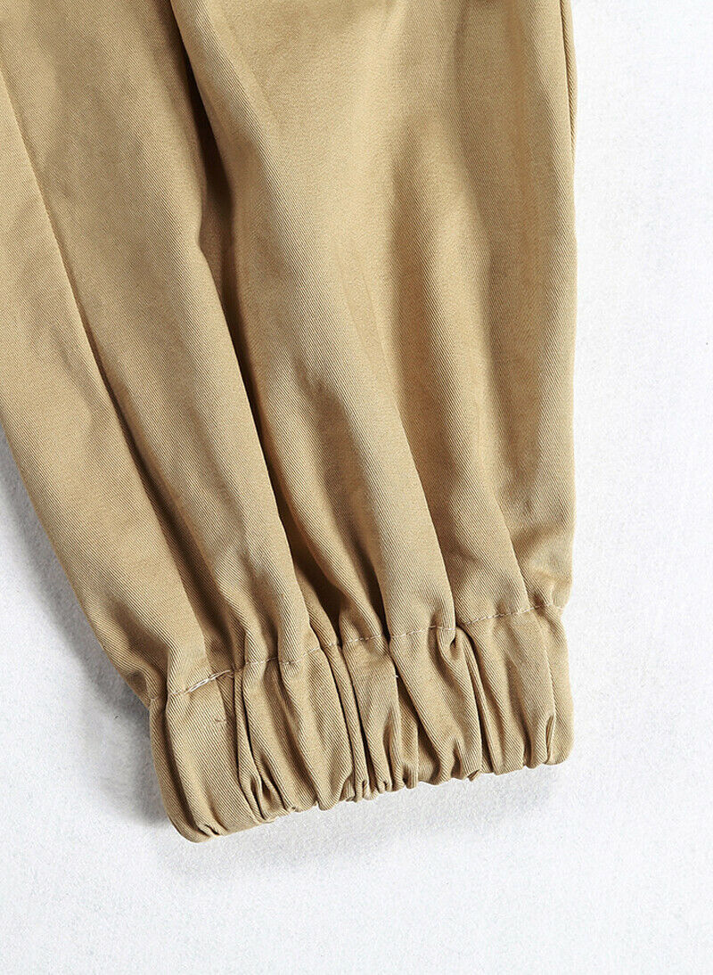 Women's Celeb Style Emily High Waisted Relaxed-fit Chain Pants in Tan 12 AUS  Item image 8