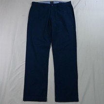 J.CREW 33 x 32 Navy Blue Summerweight Sutton Straight Fit Chino Pants - £16.51 GBP