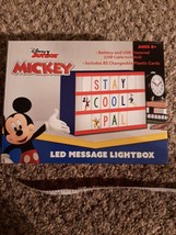Disney Jr Mickey Led Message Light Box stocking stuffer customizable 85 cards - £9.78 GBP