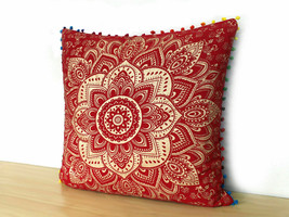 Beautiful Cotton Square Pillow Cover Pillow Cases Indian Mandala Cushion Cover - £9.07 GBP+