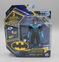 Spin Master DC Comics 3.75&quot; Bat-Tech Nightwing Blue &amp; Black Suit 2020 Batman - £10.14 GBP