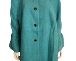Talbots Women's Petites Wool Blend Lined Coat Turquoise Size 22WP - $56.99