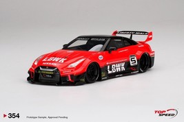 TOPSPEED TS0354 1/18 WORKS GT NISSAN 35GT-RR VER.1 RED/BLACK LB-SILHOUETTE 2016  - £190.83 GBP