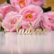 Acrylic Name Place Tag | Wedding Table Place Cards | Laser Cut Names (2&#39; IN.) |  - £0.75 GBP+