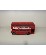 VINTAGE BUDGIE TOY DIECAST METAL  LONDON TRANSPORT BUS ESSO - £9.40 GBP