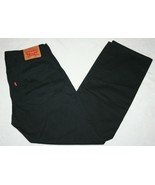 LEVI&#39;S 501 Button Fly Red Tab BLACK Denim JEANS 36 x 32 501-0002 Excellent - $34.64