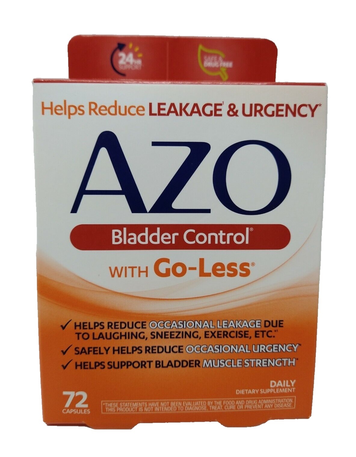 Azo Bladder Control With Go-Less 72 capsules - $39.99