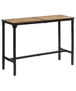 vidaXL Outdoor Bar Table Natural wood and black - $480.16