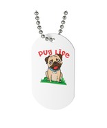 Pug Life Dog Tag Necklace - $9.06