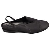 J. Jill Lynne Slingback Ballet Flats Womens Size 8.5M Black Knit Cap Toe... - $23.05