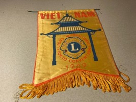 Lions Club 1969 Vietnam International Convention Banner Flag 8 x 6.25 inches - £19.65 GBP