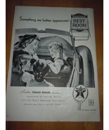 Vintage Texaco Restroom Print Magazine Advertisement  1952 - $9.99