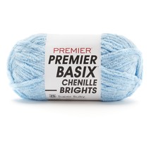 Premier Basix Chenille Brights Yarn-Light Blue 2126-24 - £13.46 GBP