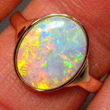 2.00Ct Fire Opal Gemstone Engagement &amp; Wedding Ring 14k Yellow Gold Finish - £66.18 GBP