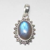 925 Sterling Silver Labradorite Necklace Handmade Jewelry Gemstone Necklace - £26.30 GBP