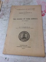 US DEPARTMENT OF AGRICULTURE FARMERS BULLETIN The Feeding Of Farm Animal... - £7.46 GBP