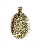 14 K yellow gold St. Michael archangel gold pendant protection jewelry - $577.00