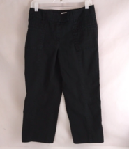 Ann Taylor The Loft Laura Capri Style Dress Pants Black Size 10 Inseam 25&quot; - $11.87