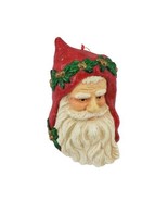Vintage Paper Mache Santa Claus Head Hanging Tree Christmas Ornament Figure - £11.63 GBP