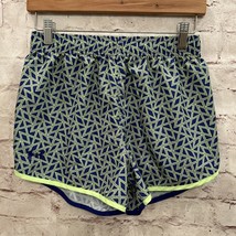 Under Armour Heat Gear Loose Fit Running Shorts Blue Green Girls Youth S... - $19.00