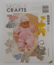 MCCALLS CRAFTS PATTERN #8554 DOLLS CLOTHES PACKAGE FITS SZ 8&quot;-16&quot;DOLL UN... - $9.99