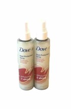 Dove Heat Protection Spray Smooth and Shine 2 Pack Nourishing Safe Up To 450 - £13.26 GBP