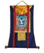 BUDDHA SHAKTI/ SAMANTABHADRA ORIGINAL TIBETAN THANGKA PAINTING WITH SILK... - $2,523.94 MXN