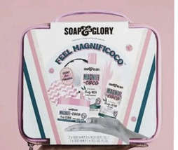 NEW Soap And Glory Feel Magnificoco Gift Set Body Scrub Wash Lotion - £20.23 GBP