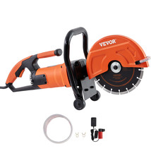 VEVOR 9&#39;&#39; Electric Concrete Saw Wet/Dry Saw Cutter with Water Pump and B... - $174.99