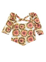 Free People NWT Short Sleeve Crop Top Floral Print Size XS - £18.52 GBP
