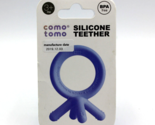 Comotomo Silicone Baby Teether, Blue, 1.75x1.75x3 Inch, 3+ Months - £9.51 GBP