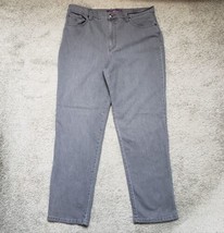 Gloria Vanderbilt Amanda Women&#39;s Size 14 Average High-Rise 5-Pocket Gray Jeans - $17.99