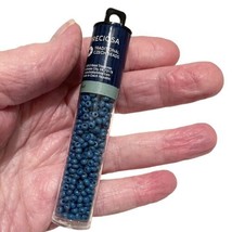 New Czech Glass Beads 8/0 Seed Beads Opaque Dark Blue 18g .63oz) - £2.36 GBP