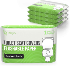 Toilet Seat Cover Paper Flushable (50 Pack) - XL for Adults and Kids Pot... - $14.77