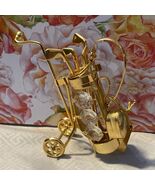 KG&amp;C Crystal Temptation Spectra Vintage Swarovski Golf Club Bag Gold Pla... - €20,61 EUR