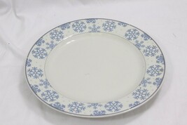 Oneida Majesticware Frosty Blue Snowflake Chop Plate Platter Christmas 1... - $288.37 MXN