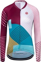 Gcrfl Women&#39;S Cycling Jersey Long Sleeve Biking Shirt With 3 Rear Pockets - $39.97