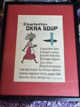 Vintage Gaillard Charleston Okra  Soup Print Southern Signed Art Kitchen Recipe - £149.00 GBP