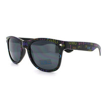 Text Prints Sunglasses Classic Horn Rimmed Frame (Spring Hinge) - $6.92
